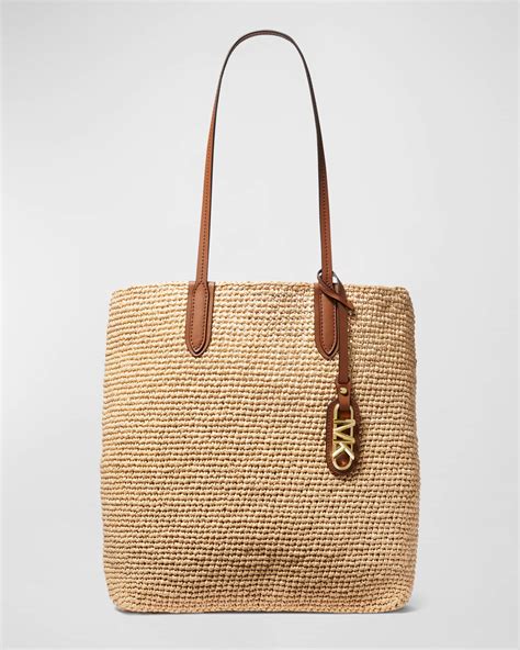 Michael Kors straw tote bag